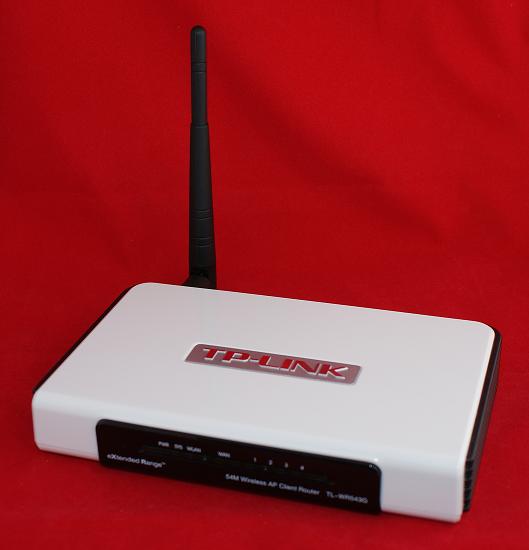 Router + AP TP-LINK TL-WR543G - AP, AP Client, Router, 4xLAN, 1x